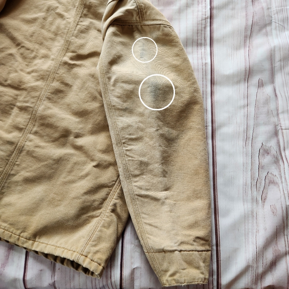 Carhartt Vintage Chore Coat C01 C02 Tan Blanket-lined Duck Canvas, Men's Size XL - Picture 10 of 13